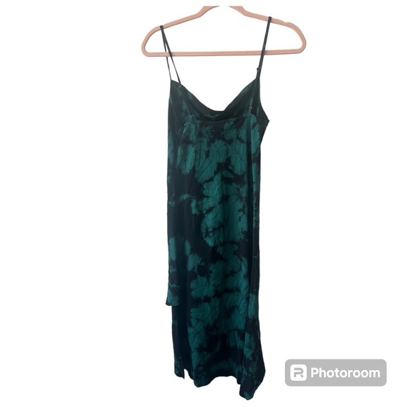 Amanda Uprichard Tie Dye Ansonia Dress Green black size small GUC R0725 - Picture 3 of 8